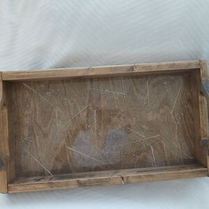 Rustic Wooden Serving Tray